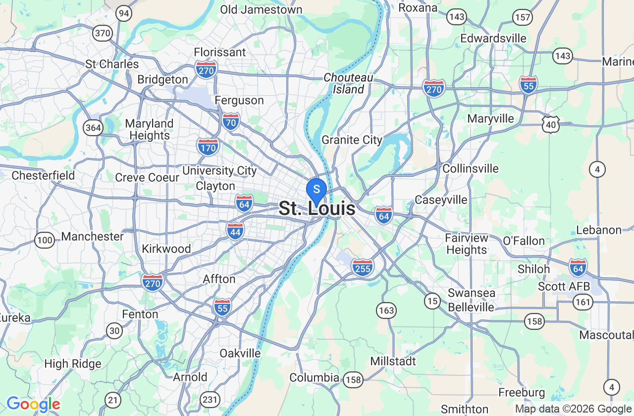 ST Louis, MO market map accent